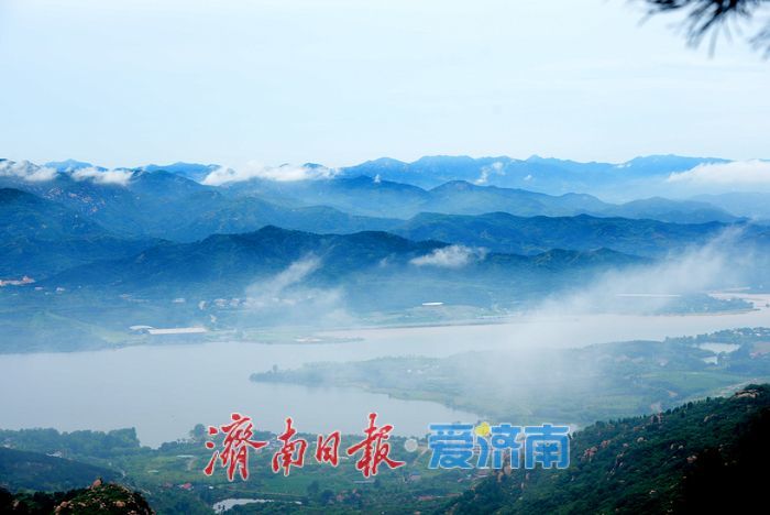 绝美云海 济南雪野湖披 